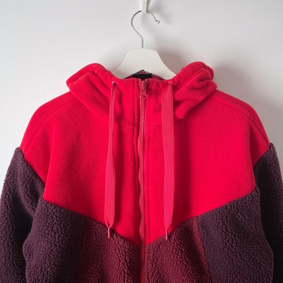 gap fit  sherpa fleece hooded jacket m tall - Picture 7 of 16